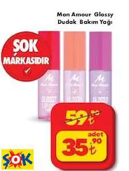 MON AMOUR GLOSSY DUDAK BAKIM YAĞI